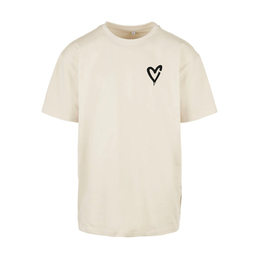 MALLE LOVE - OVERSIZED TSHIRT - BEIGE