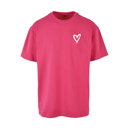 MALLE LOVE - OVERSIZED TSHIRT - HIBISKUS PINK