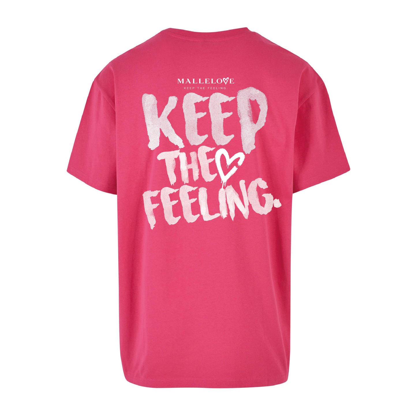 MALLE LOVE - OVERSIZED TSHIRT - HIBISKUS PINK