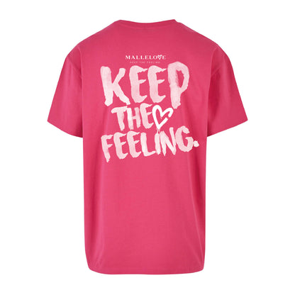 MALLE LOVE - OVERSIZED TSHIRT - HIBISKUS PINK