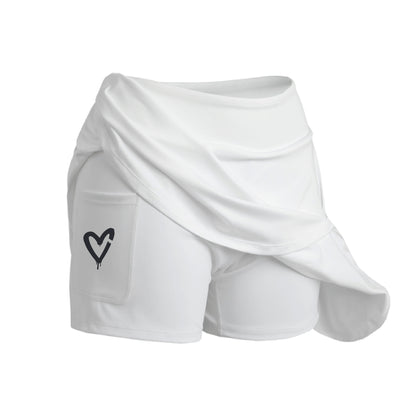 MALLE LOVE - SKORT - WHITE
