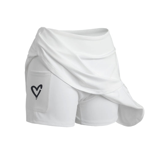 MALLE LOVE - SKORT - WHITE Hover