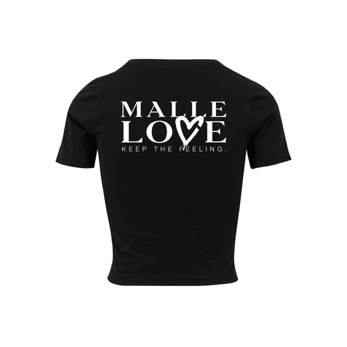 MALLE LOVE - CROPPED TEE - BLACK Hover