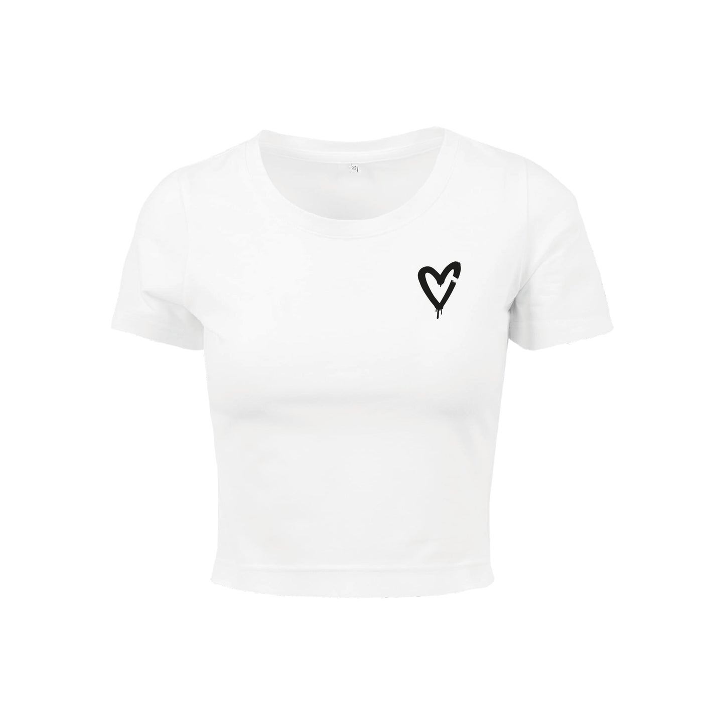 MALLE LOVE - CROPPED TEE - WHITE